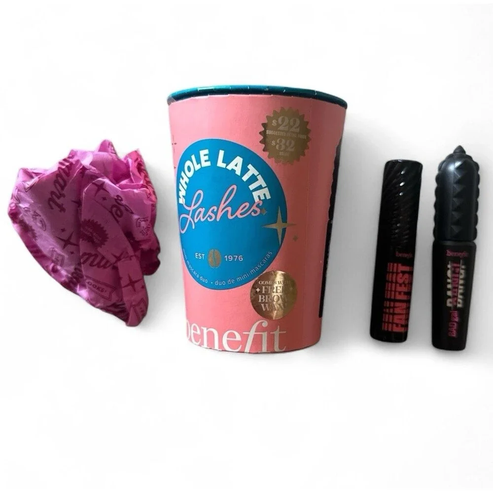 Benefit Whole Latte Lashes Mini Mascara Duo Gift Set Fan Fest & BADgal BANG!